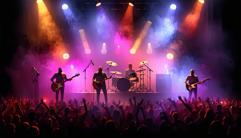 Funhouse performing live on stage in central Iowa